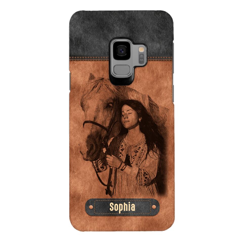 Personalized Girl Love Horse Phone Case Printed 22MAY-DT18