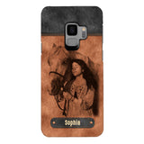 Personalized Girl Love Horse Phone Case Printed 22MAY-DT18