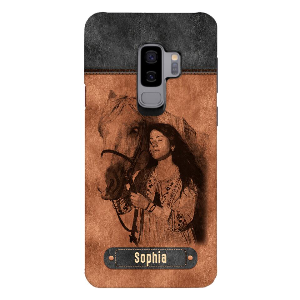 Personalized Girl Love Horse Phone Case Printed 22MAY-DT18