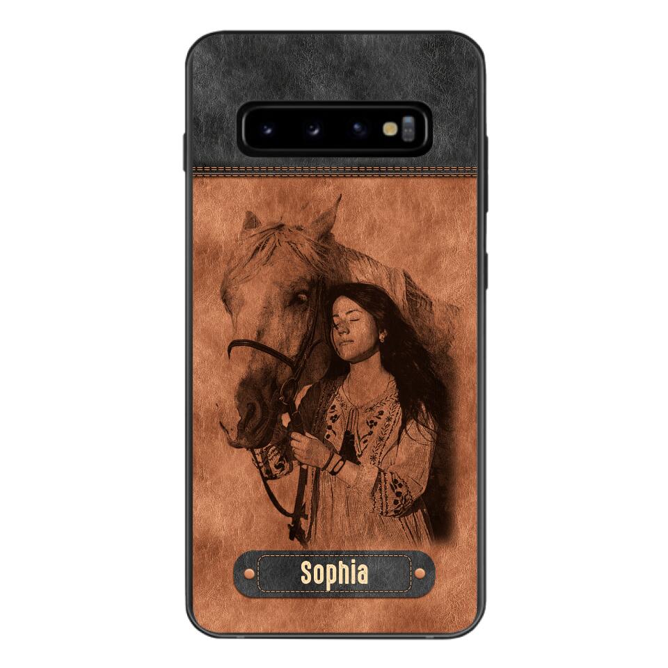 Personalized Girl Love Horse Phone Case Printed 22MAY-DT18