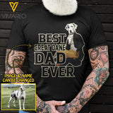 Personalized Best Great Dane Dad Ever Upload Photo Tshirt Printed QTDT1905