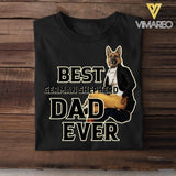 Personalized Best German shepherd Dad Ever Upload Photo Tshirt Printed QTDT1905