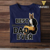 Personalized Best German shepherd Dad Ever Upload Photo Tshirt Printed QTDT1905