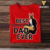 Personalized Best German shepherd Dad Ever Upload Photo Tshirt Printed QTDT1905