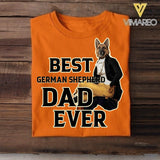 Personalized Best German shepherd Dad Ever Upload Photo Tshirt Printed QTDT1905