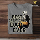 Personalized Best Great Dane Dad Ever Upload Photo Tshirt Printed QTDT1905