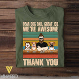 Personalized Dear Dog Dad, Great Job Tshirt Printed NQVQ1705