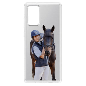 Personalized Girl Love Horse Transparent Silicone Phonecase Printed 22MAY-DT21