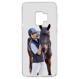 Personalized Girl Love Horse Transparent Silicone Phonecase Printed 22MAY-DT21