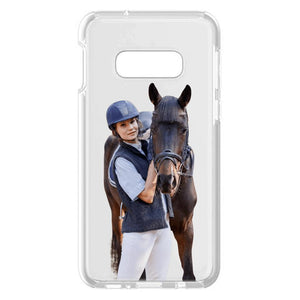 Personalized Girl Love Horse Transparent Silicone Phonecase Printed 22MAY-DT21