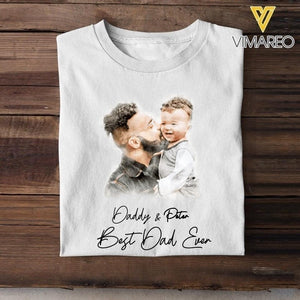 PERSONALIZED BEST DAD EVER UPLOAD PHOTO TSHIRTS NQDT1905