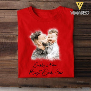 PERSONALIZED BEST DAD EVER UPLOAD PHOTO TSHIRTS NQDT1905