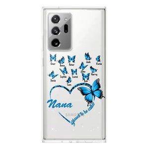 Personalized Grandma Kid Transparent Silicone Phonecase Printed 22MAY-HC21