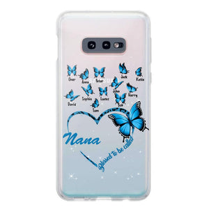 Personalized Grandma Kid Transparent Silicone Phonecase Printed 22MAY-HC21