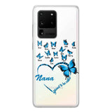 Personalized Grandma Kid Transparent Silicone Phonecase Printed 22MAY-HC21