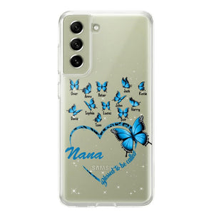 Personalized Grandma Kid Transparent Silicone Phonecase Printed 22MAY-HC21