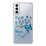 Personalized Grandma Kid Transparent Silicone Phonecase Printed 22MAY-HC21