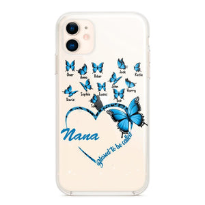 Personalized Grandma Kid Transparent Silicone Phonecase Printed 22MAY-HC21