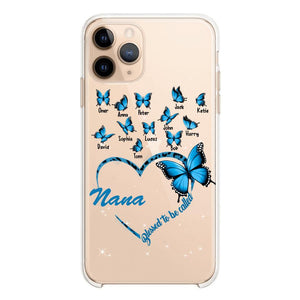 Personalized Grandma Kid Transparent Silicone Phonecase Printed 22MAY-HC21