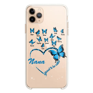 Personalized Grandma Kid Transparent Silicone Phonecase Printed 22MAY-HC21