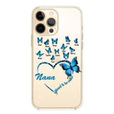 Personalized Grandma Kid Transparent Silicone Phonecase Printed 22MAY-HC21