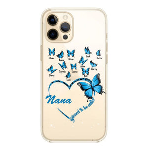 Personalized Grandma Kid Transparent Silicone Phonecase Printed 22MAY-HC21