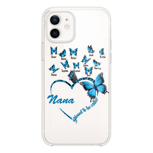 Personalized Grandma Kid Transparent Silicone Phonecase Printed 22MAY-HC21