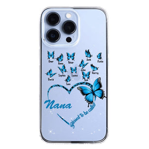 Personalized Grandma Kid Transparent Silicone Phonecase Printed 22MAY-HC21