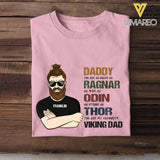 PERSONALIZED DADDY RAGNAR ODIN THOR VIKING DAD TSHIRTS NQHC2005