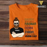 PERSONALIZED DADDY RAGNAR ODIN THOR VIKING DAD TSHIRTS NQHC2005