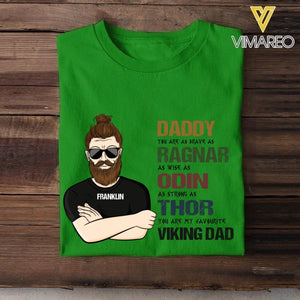 PERSONALIZED DADDY RAGNAR ODIN THOR VIKING DAD TSHIRTS NQHC2005