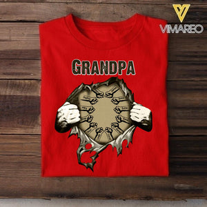 Personalized Grandpa Tshirt Printed 22MAY-LN25