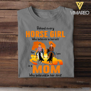 Personalized Horse Girl & Mom Tshirt Printed 22MAY-DT27