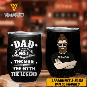 Personalized Dad Wine Tumbler Printed NQHC2605