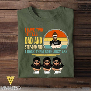 Personalized Dad & Kid Tshirt Printed NQLN2605