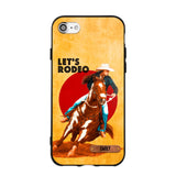 PERSONALIZED HORSE RIDING LET'S RODEO PHONECASE QTDT3105