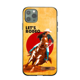 PERSONALIZED HORSE RIDING LET'S RODEO PHONECASE QTDT3105