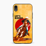 PERSONALIZED HORSE RIDING LET'S RODEO PHONECASE QTDT3105