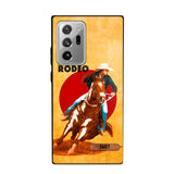 PERSONALIZED HORSE RIDING LET'S RODEO PHONECASE QTDT3105