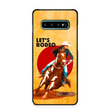 PERSONALIZED HORSE RIDING LET'S RODEO PHONECASE QTDT3105