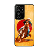 PERSONALIZED HORSE RIDING LET'S RODEO PHONECASE QTDT3105