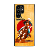 PERSONALIZED HORSE RIDING LET'S RODEO PHONECASE QTDT3105