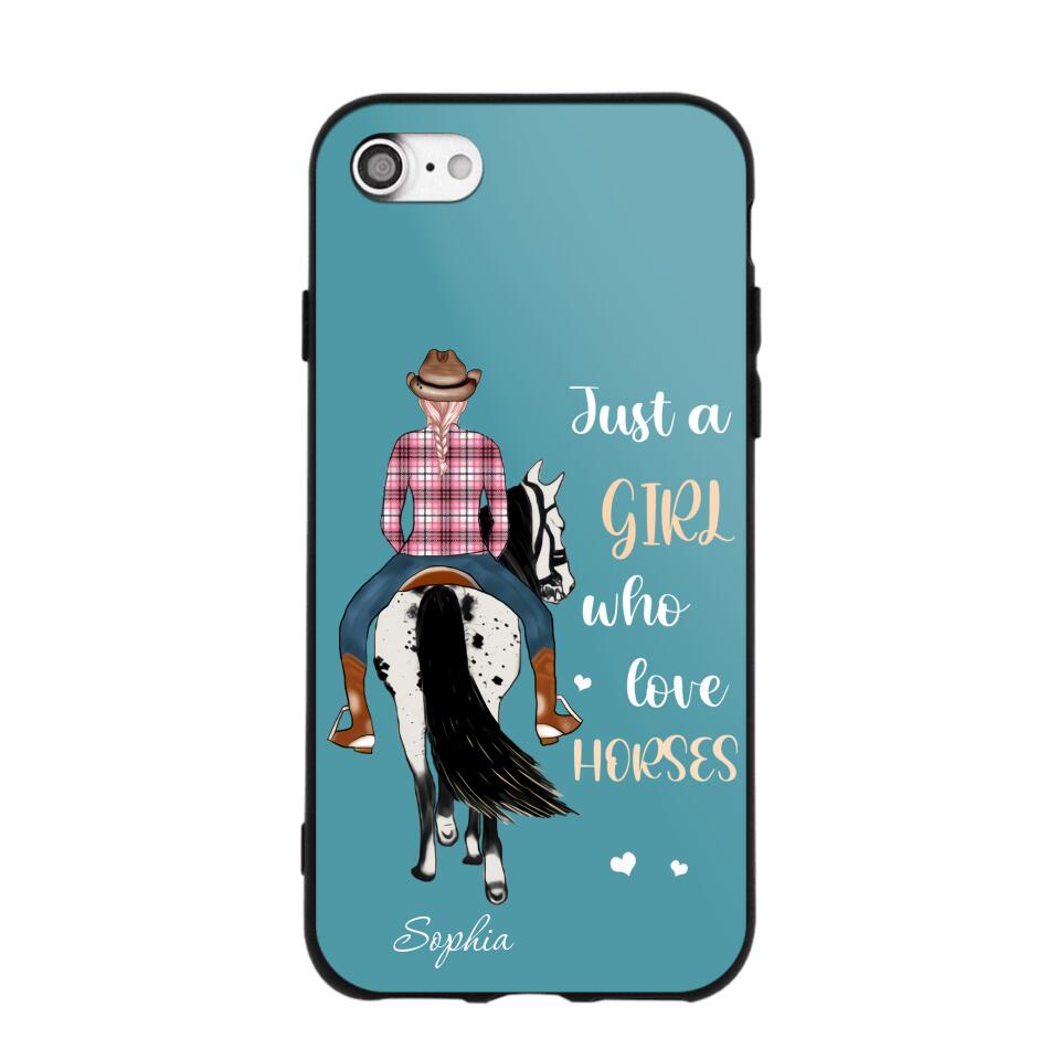 Personalized Just A Girl Love Horses Phone Case Printed 22MAY-HY31