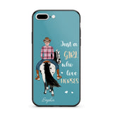 Personalized Just A Girl Love Horses Phone Case Printed 22MAY-HY31