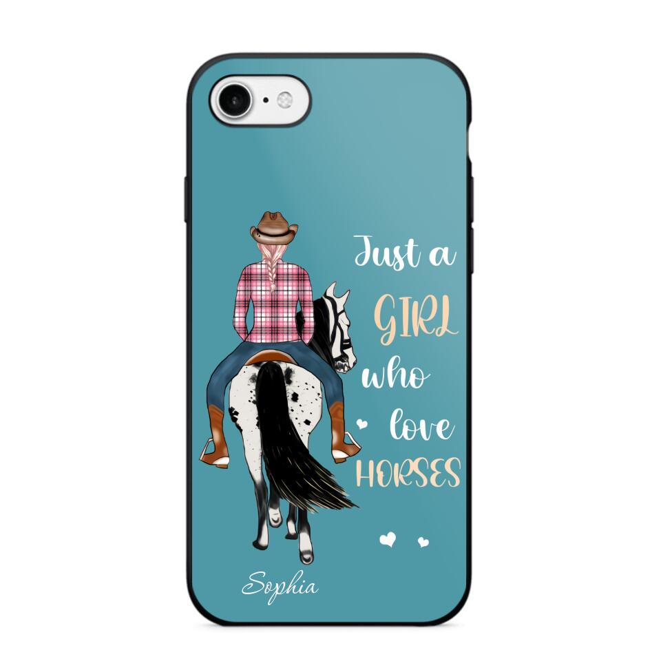 Personalized Just A Girl Love Horses Phone Case Printed 22MAY-HY31