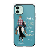 Personalized Just A Girl Love Horses Phone Case Printed 22MAY-HY31