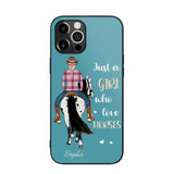 Personalized Just A Girl Love Horses Phone Case Printed 22MAY-HY31