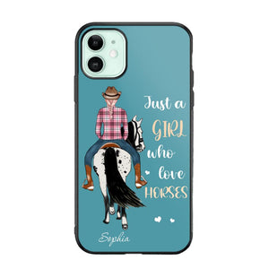 Personalized Just A Girl Love Horses Phone Case Printed 22MAY-HY31