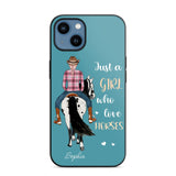 Personalized Just A Girl Love Horses Phone Case Printed 22MAY-HY31