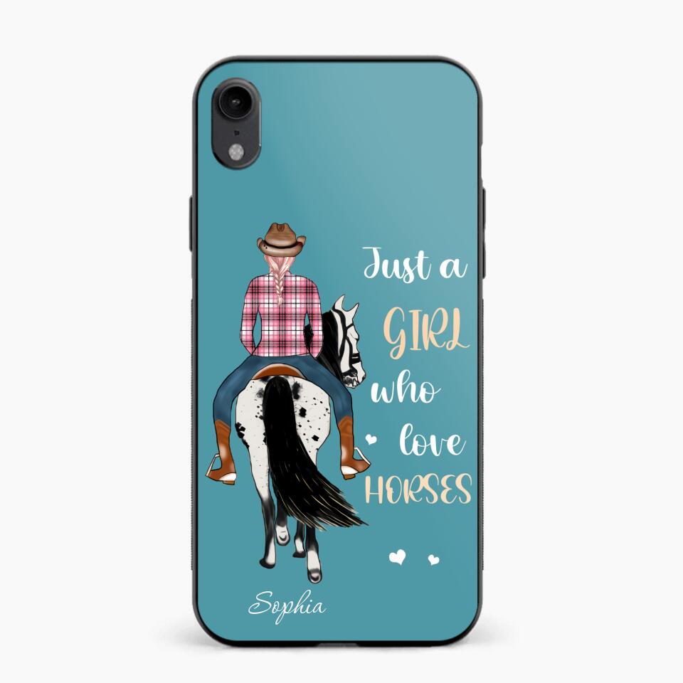 Personalized Just A Girl Love Horses Phone Case Printed 22MAY-HY31